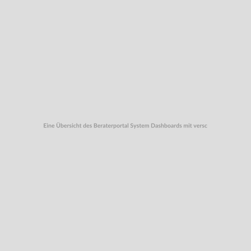 Eine Übersicht des Beraterportal System Dashboards mit verschiedenen Funktionen und Analysetools. Im Vordergrund steht die Benutzerfreundlichkeit und die Verbesserung des Kundenservices.