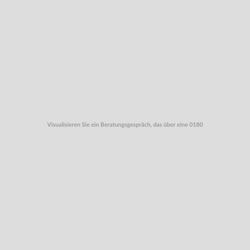 Visualisieren Sie ein Beratungsgespräch, das über eine 0180 Servicerufnummer geführt wird, mit beiden Teilnehmern an unterschiedlichen Orten, um die Unabhängigkeit und Flexibilität der Servicerufnummer zu betonen.