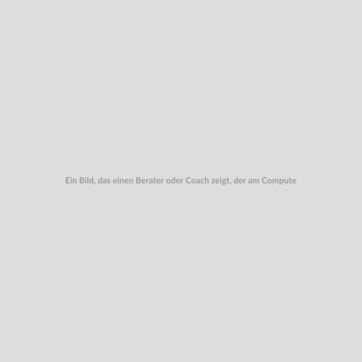 Ein Bild, das einen Berater oder Coach zeigt, der am Computer sitzt und die 0800 Freecall Hotline auf beraterportal.net verwendet. Der Bildschirm zeigt das Dashboard der Plattform mit Anrufprotokollen und Einstellungsoptionen.