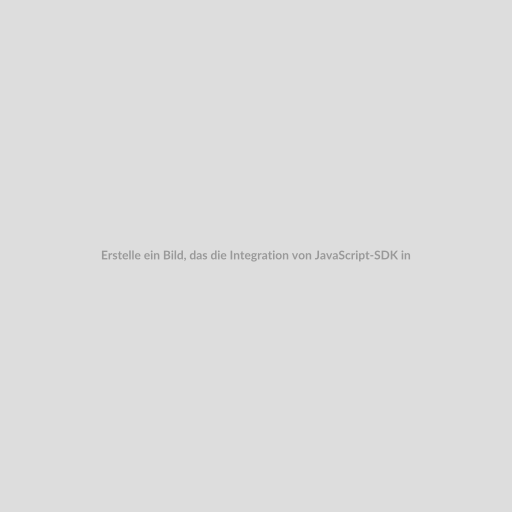 Erstelle ein Bild, das die Integration von JavaScript-SDK in einem CMS zeigt.