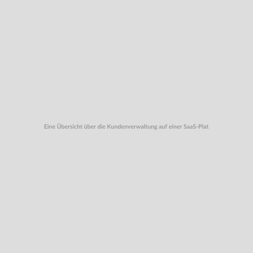 Eine Übersicht über die Kundenverwaltung auf einer SaaS-Plattform. Das Bild sollte eine einfache und klare Darstellung der Kundenverwaltung Übersicht zeigen, mit Elementen wie Kundenprofilen, Kommunikationstools und Terminplanung.