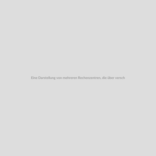 Eine Darstellung von mehreren Rechenzentren, die über verschiedene geographische Standorte verteilt sind und durch Netzwerkverbindungen verbunden sind. In der Mitte könnte ein Symbol für Datensicherheit und Verfügbarkeit stehen.