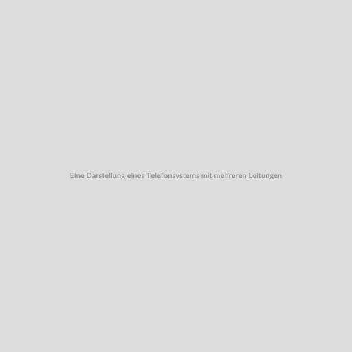 Eine Darstellung eines Telefonsystems mit mehreren Leitungen und Anzeigen, die die verschiedenen Funktionen des ISDN PMX Telefonsystems symbolisieren. In der Mitte befindet sich das Logo von Beraterportal.net.