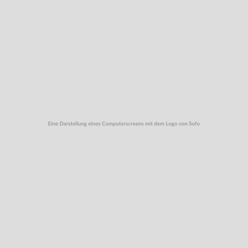 Eine Darstellung eines Computerscreens mit dem Logo von Sofort.com und einer Liste von Transaktionen. Im Hintergrund sieht man eine Person, die am Computer arbeitet und auf den Bildschirm schaut.