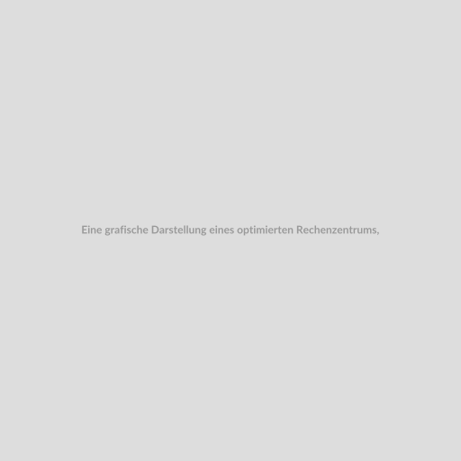 Eine grafische Darstellung eines optimierten Rechenzentrums, das Sicherheit, Effizienz und Leistung symbolisiert.