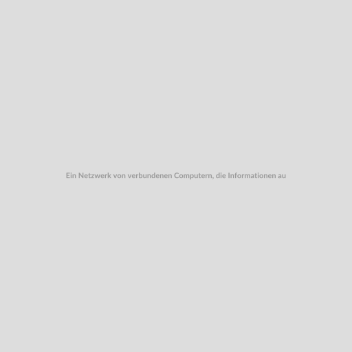 Ein Netzwerk von verbundenen Computern, die Informationen austauschen. Im Vordergrund steht ein Berater, der auf einem Computer arbeitet.