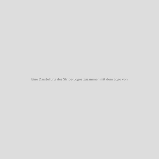 Eine Darstellung des Stripe-Logos zusammen mit dem Logo von beraterportal.net. Beide Logos sind auf einem digitalen Interface platziert, das eine erfolgreiche Transaktion anzeigt. Im Hintergrund sind verschiedene Währungssymbole zu sehen, die die globale Reichweite von Stripe symbolisieren.