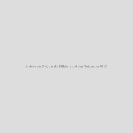 Erstelle ein Bild, das die Effizienz und den Nutzen der 0900 Mehrwertdienst Optimierung darstellt. Zeige einen Berater, der durch die Nutzung der Funktion seine Arbeit effizienter gestaltet und mehr Kunden erreicht.