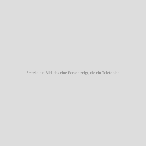 Erstelle ein Bild, das eine Person zeigt, die ein Telefon bedient, mit Symbolen für Zeitunabhängigkeit, einfache Verwaltung und Rechtssicherheit im Hintergrund.