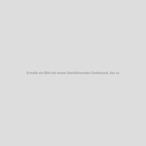 Erstelle ein Bild mit einem überblickenden Dashboard, das verschiedene Kundendaten und -interaktionen darstellt. Es sollte modern und technologisch fortschrittlich aussehen, um die Effizienz und Benutzerfreundlichkeit der Kundenverwaltung Übersicht darzustellen.