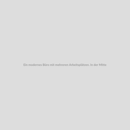 Ein modernes Büro mit mehreren Arbeitsplätzen. In der Mitte befindet sich eine Konsole mit einem Telefon. Auf dem Bildschirm sind verschiedene Anrufinformationen zu sehen. Die Arbeiter sind konzentriert und arbeiten effizient dank des ISDN PMX Telefonsystems.