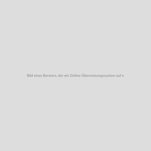 Bild eines Beraters, der ein Online-Überweisungssystem auf einem Computer oder Smartphone nutzt.