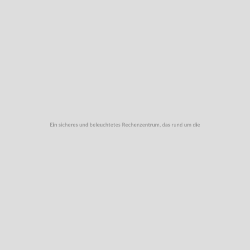 Ein sicheres und beleuchtetes Rechenzentrum, das rund um die Uhr überwacht wird.