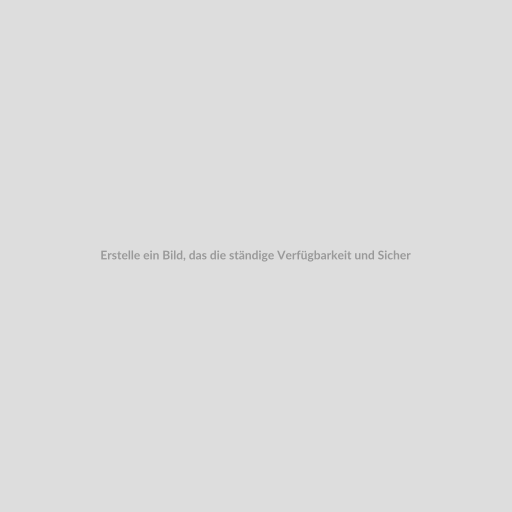 Erstelle ein Bild, das die ständige Verfügbarkeit und Sicherheit der redundanten Anbindung am Backbone symbolisiert, z.B. zwei ineinander verschlungene Ringe oder ein ununterbrochenes Netzwerk.