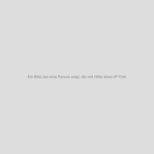 Ein Bild, das eine Person zeigt, die mit Hilfe eines IP-Telefonsystems ein Beratungsgespräch führt. Im Hintergrund sind schematische Darstellungen von IP-Telefonsystemen und Netzwerkverbindungen zu sehen.