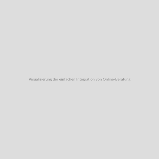 Visualisierung der einfachen Integration von Online-Beratungsdiensten in Webseiten, inklusive einer intuitiven Benutzeroberfläche und einem sicherem Buchungssystem.