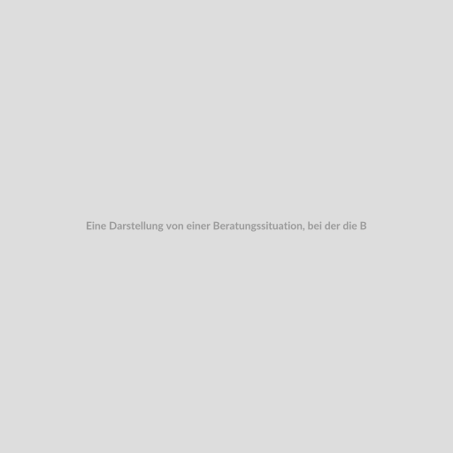 Eine Darstellung von einer Beratungssituation, bei der die Beraterin auf einem Laptop arbeitet und das Sofort.com-Logo auf dem Bildschirm angezeigt wird.