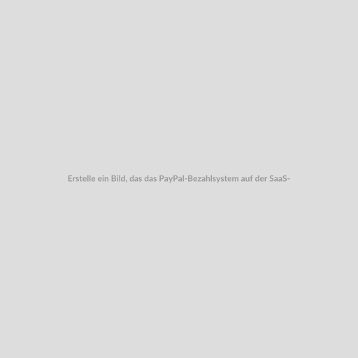 Erstelle ein Bild, das das PayPal-Bezahlsystem auf der SaaS-Plattform Beraterportal.net zeigt. Es sollte die Einfachheit und Sicherheit der Zahlungsabwicklung symbolisieren.