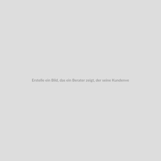 Erstelle ein Bild, das ein Berater zeigt, der seine Kundenverwaltung auf einem Laptop durchführt, während im Hintergrund ein gut gestaltetes Profil auf Beraterportal.net zu sehen ist.